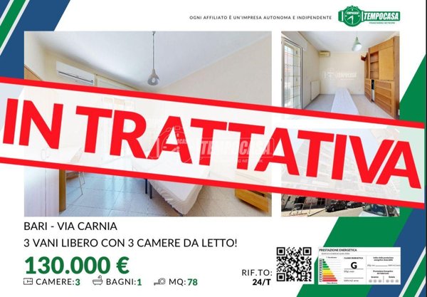 appartamento in vendita a Bari in zona Carrassi