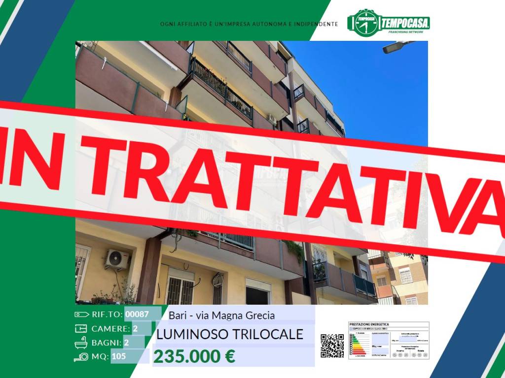 appartamento in vendita a Bari in zona Japigia