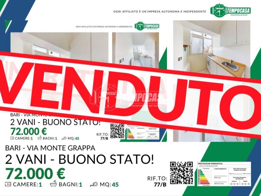 appartamento in vendita a Bari in zona Carrassi