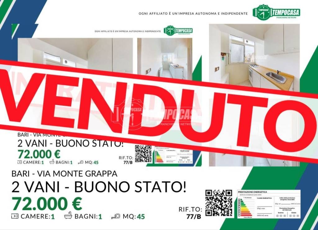 appartamento in vendita a Bari in zona Carrassi