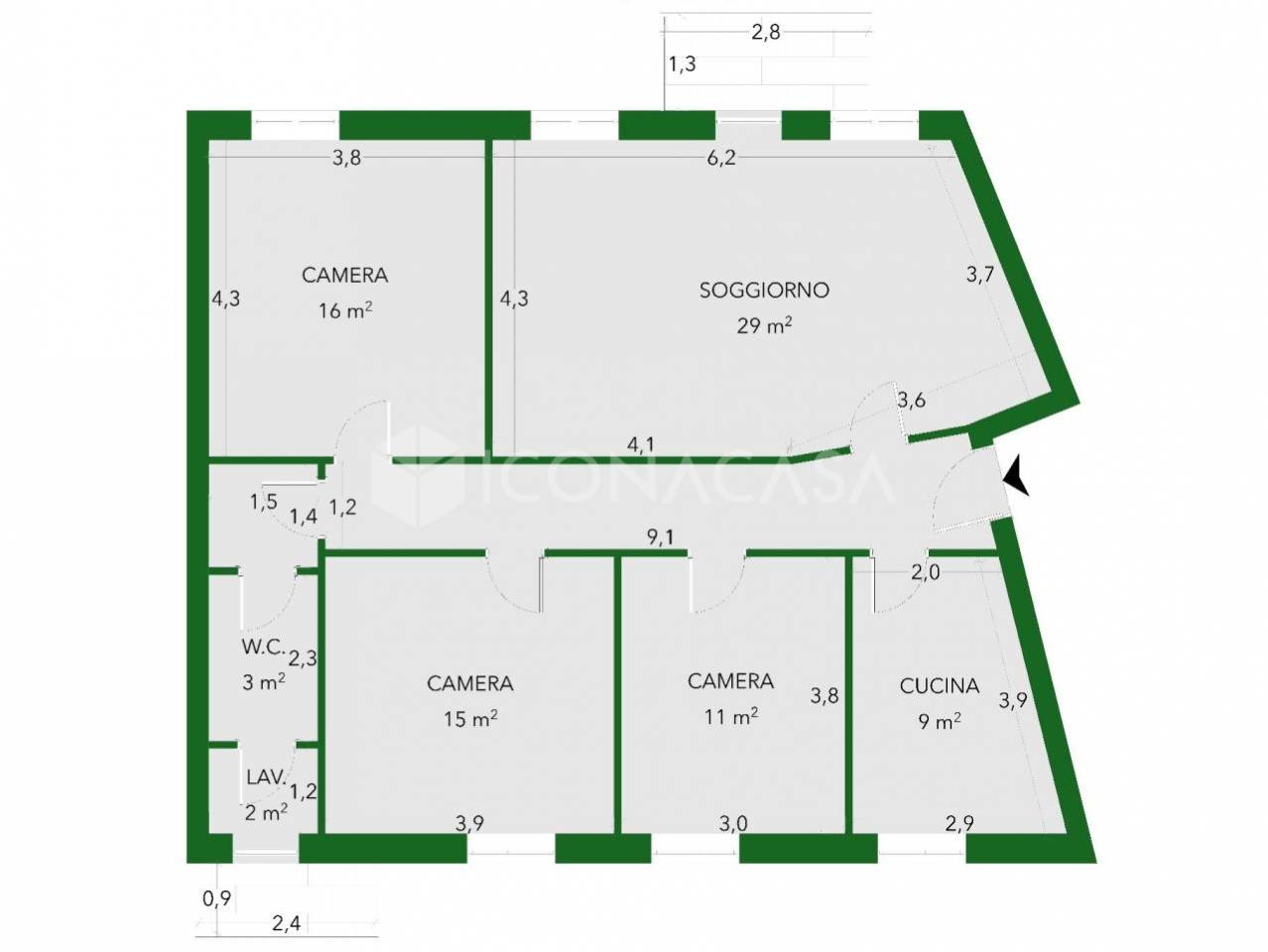 appartamento in vendita a Bari in zona Japigia