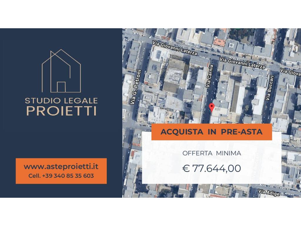 appartamento in vendita a Bari in zona Carrassi