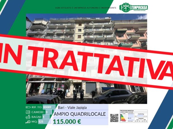 appartamento in vendita a Bari in zona Japigia