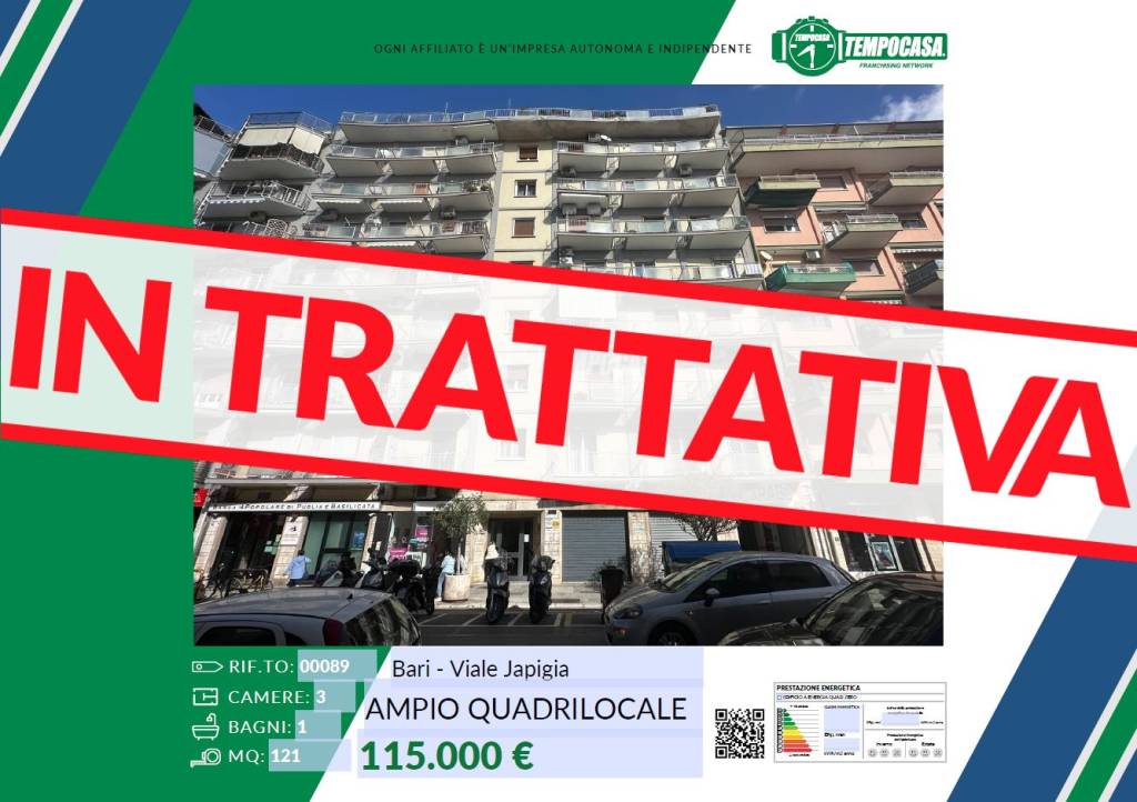 appartamento in vendita a Bari in zona Japigia