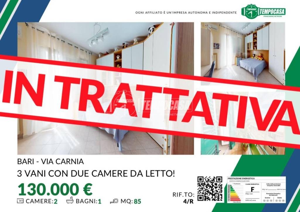 appartamento in vendita a Bari in zona Carrassi