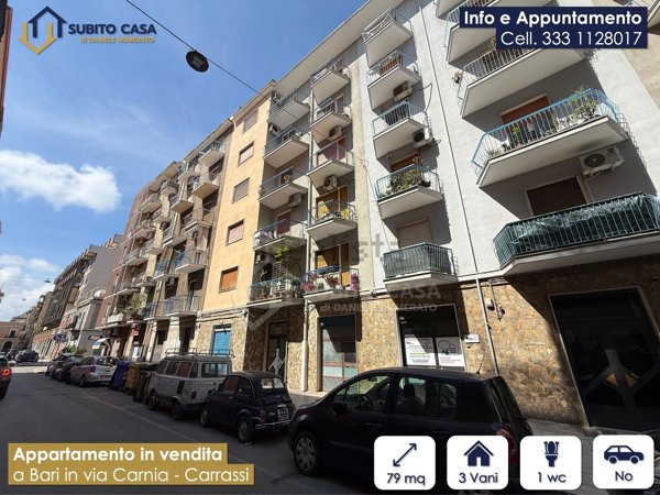appartamento in vendita a Bari in zona Carrassi