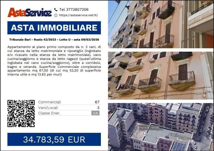 appartamento in vendita a Bari in zona Libertà