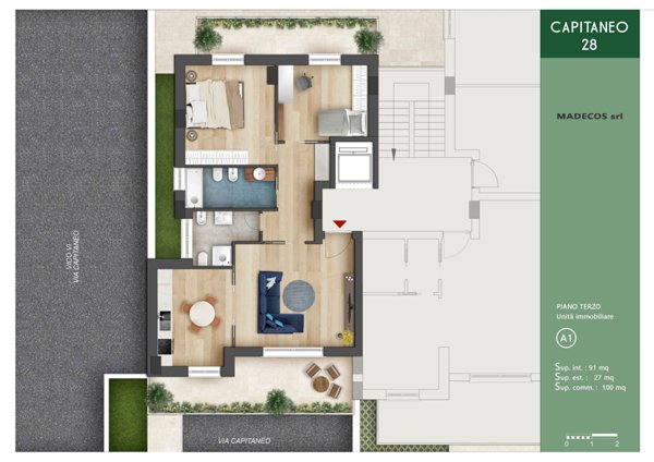 appartamento in vendita a Bari in zona Palese/Macchie