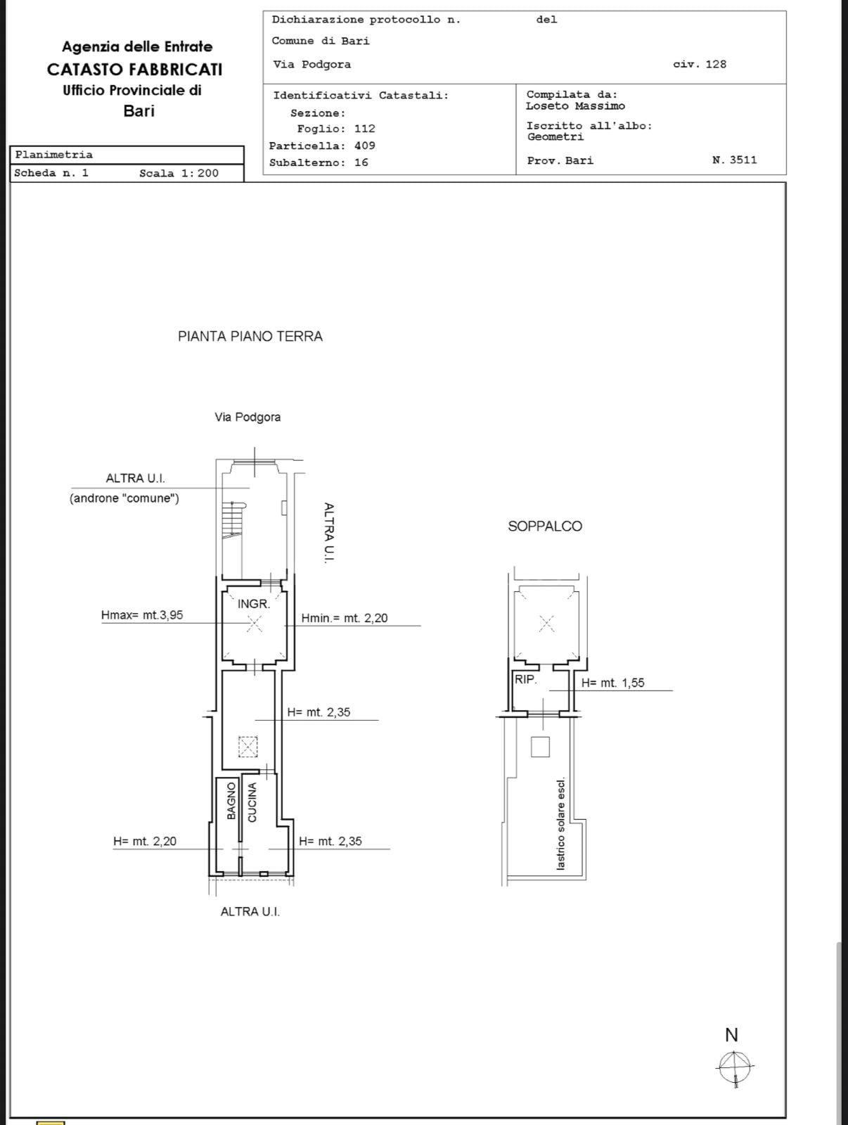 appartamento in vendita a Bari in zona Carrassi