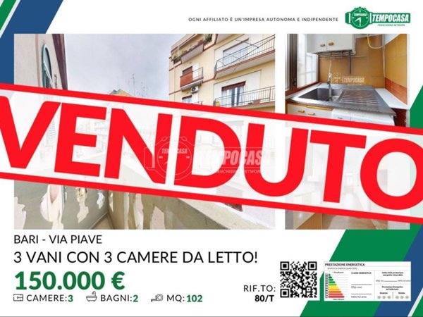 appartamento in vendita a Bari in zona Carrassi