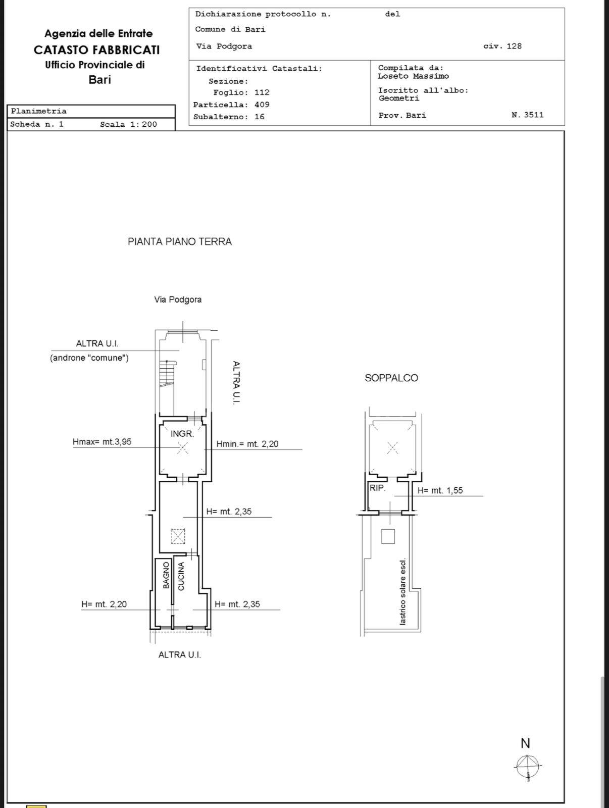 appartamento in vendita a Bari in zona Carrassi