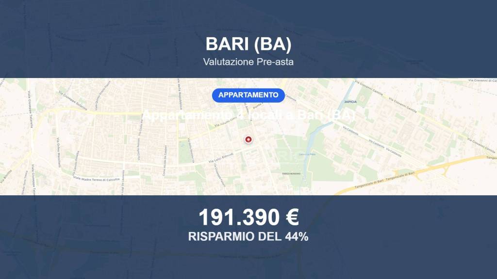 appartamento in vendita a Bari in zona Carrassi