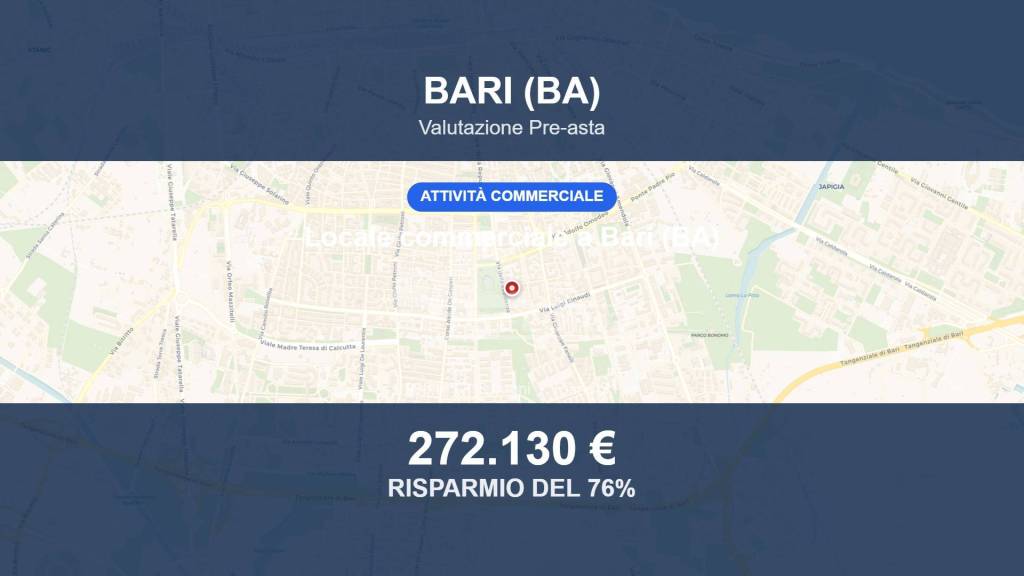 locale commerciale in vendita a Bari in zona Carrassi