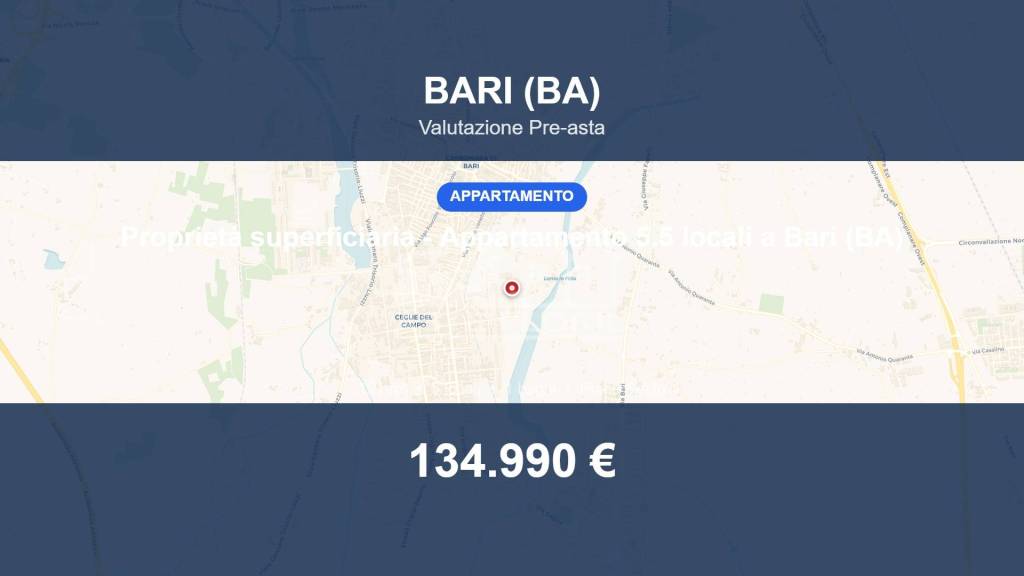 appartamento in vendita a Bari in zona Ceglie del Campo