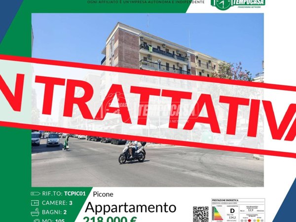 appartamento in vendita a Bari in zona Picone