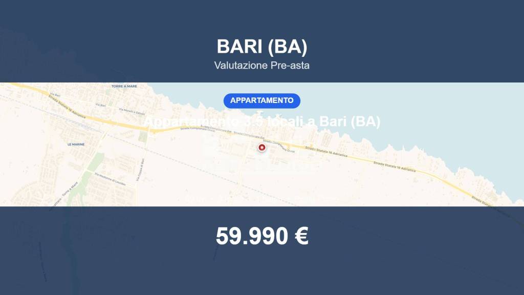appartamento in vendita a Bari in zona Torre a Mare
