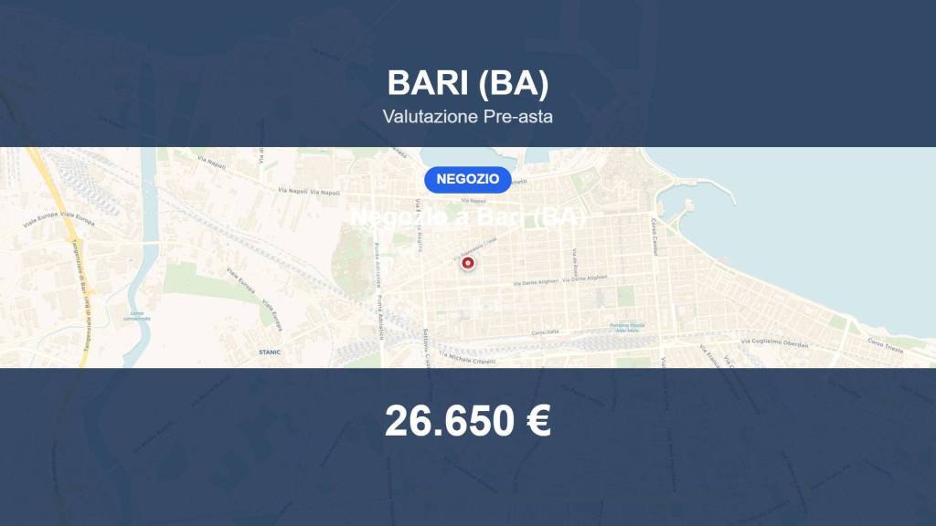 negozio in vendita a Bari in zona Libertà