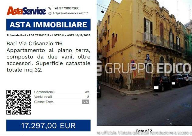 appartamento in vendita a Bari