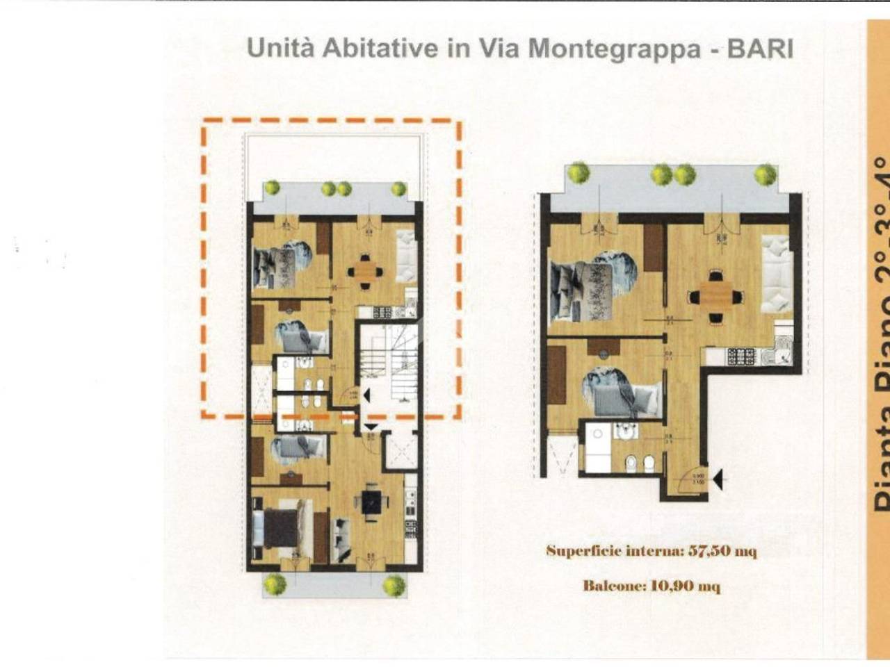 appartamento in vendita a Bari in zona Carrassi