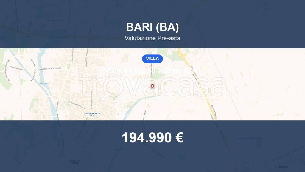 casa indipendente in vendita a Bari in zona Carbonara