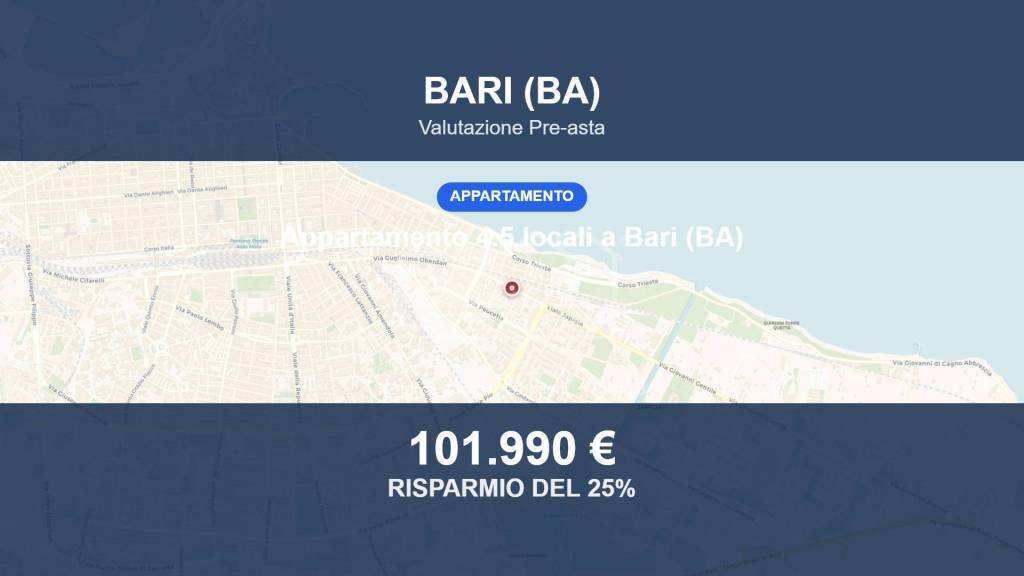 appartamento in vendita a Bari in zona Japigia