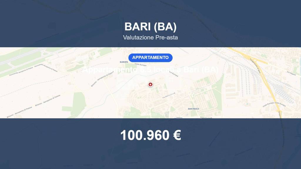 appartamento in vendita a Bari in zona San Paolo