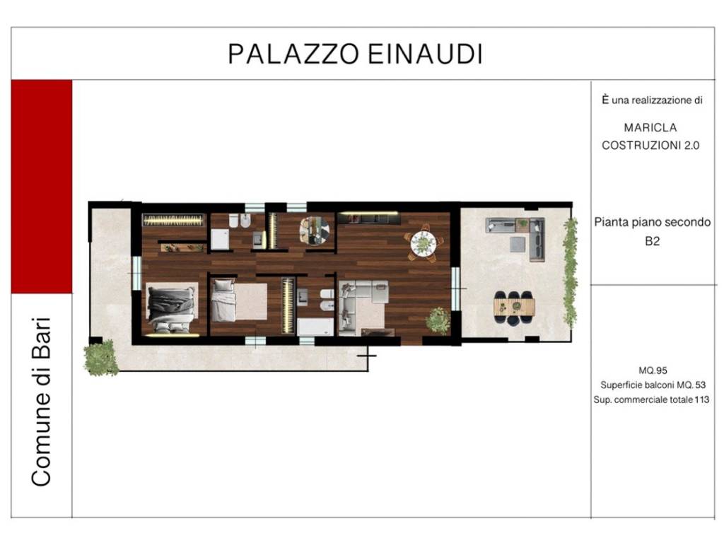 appartamento in vendita a Bari in zona Carrassi