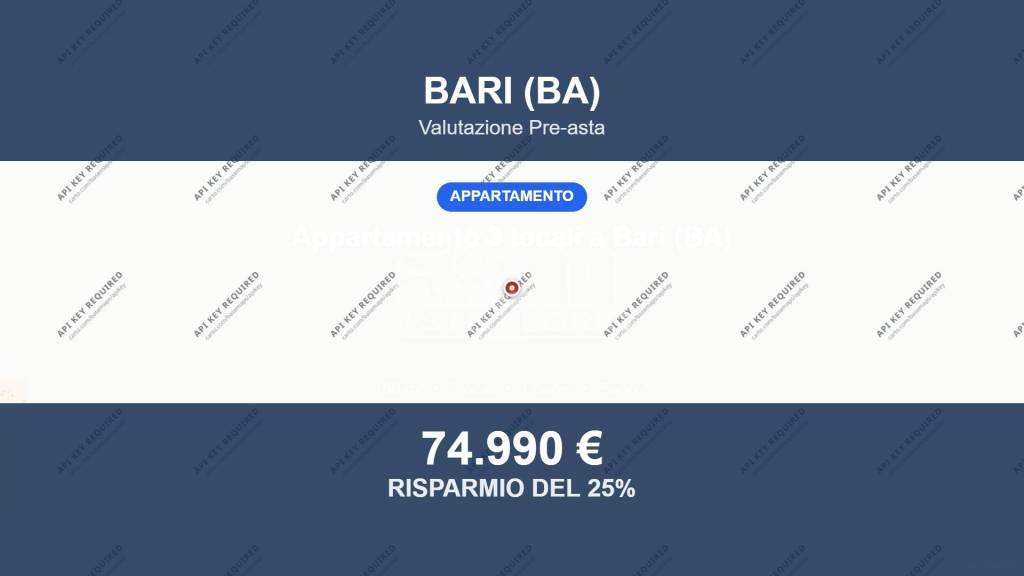 appartamento in vendita a Bari in zona Carbonara