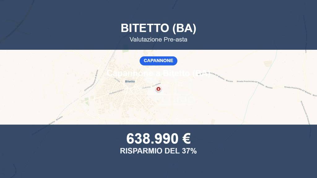 locale commerciale in vendita a Bitetto