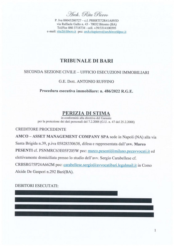 appartamento in vendita a Bitonto