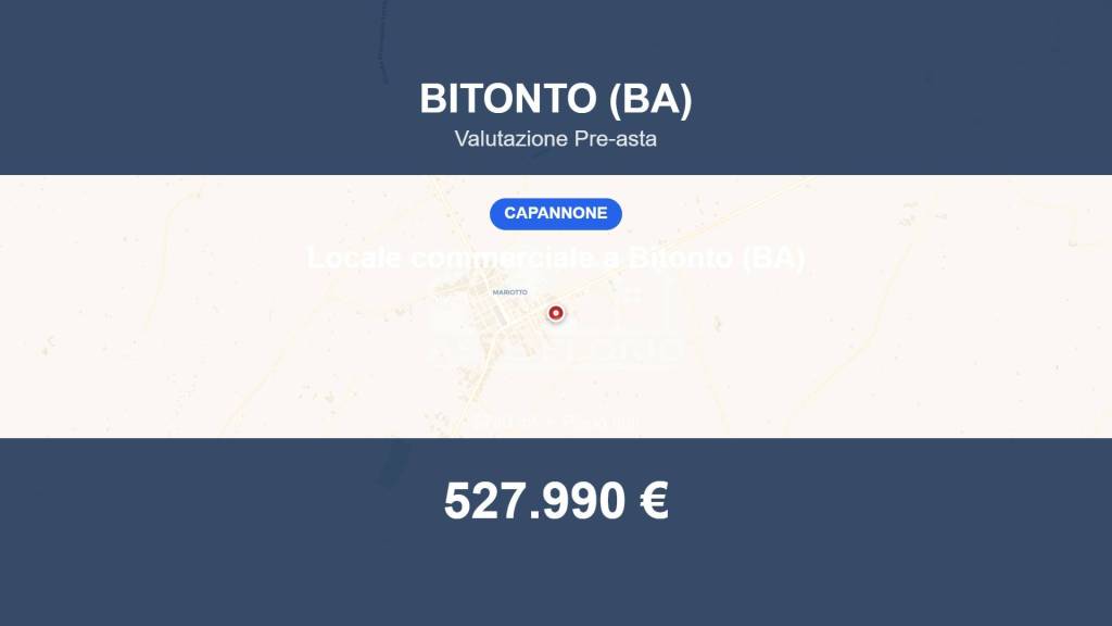 capannone in vendita a Bitonto in zona Mariotto