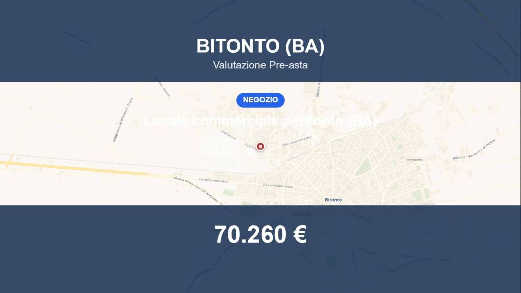 negozio in vendita a Bitonto