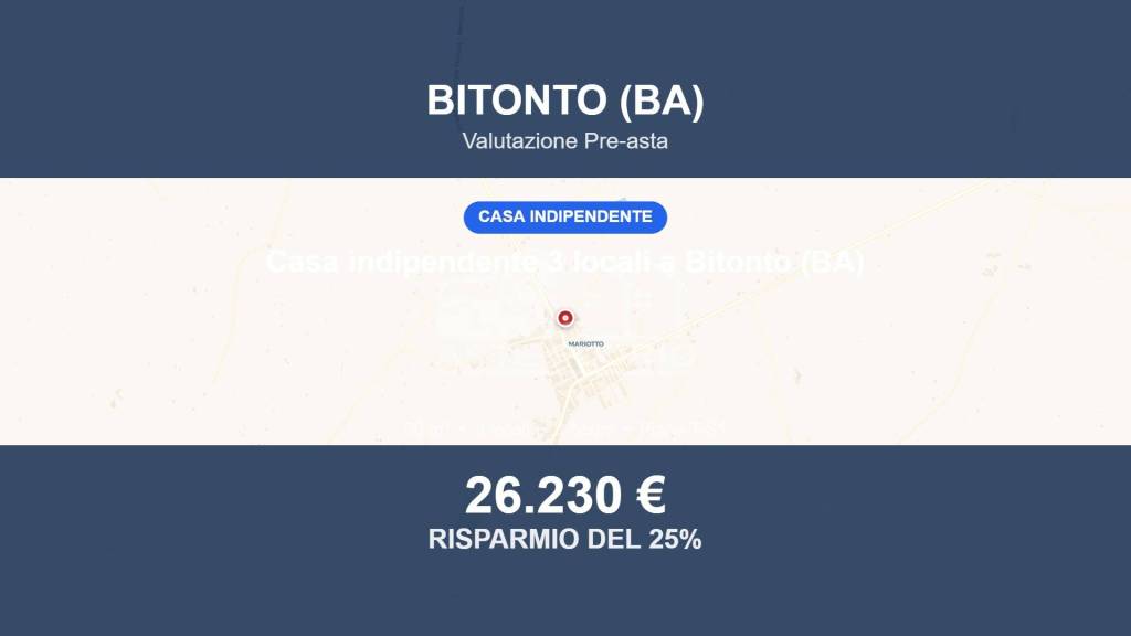 casa indipendente in vendita a Bitonto in zona Mariotto