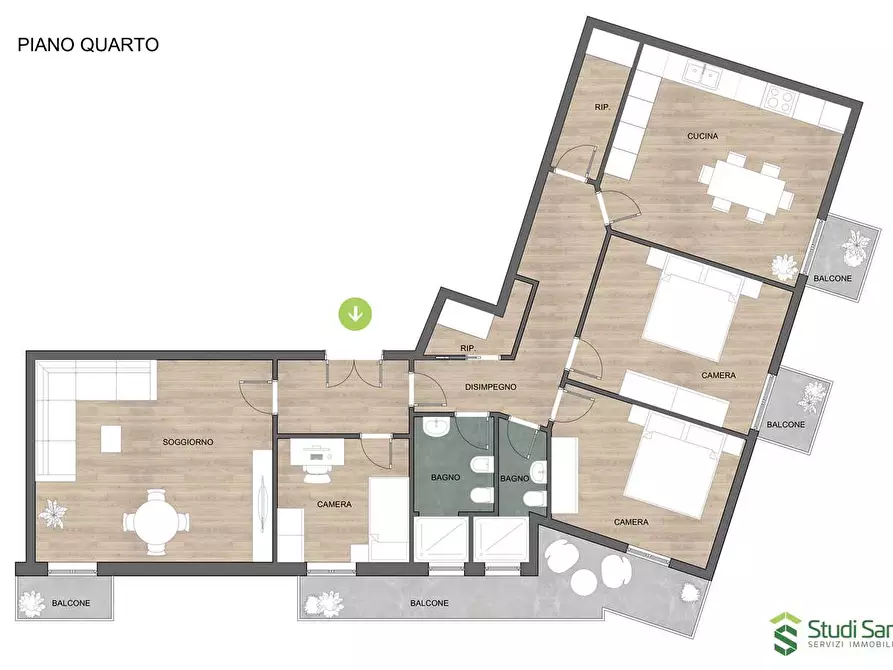 appartamento in vendita a Bitonto in zona Borgo Antico