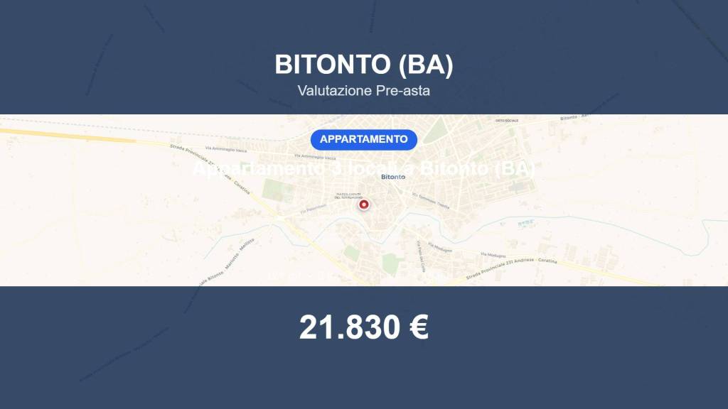 appartamento in vendita a Bitonto in zona Borgo Antico