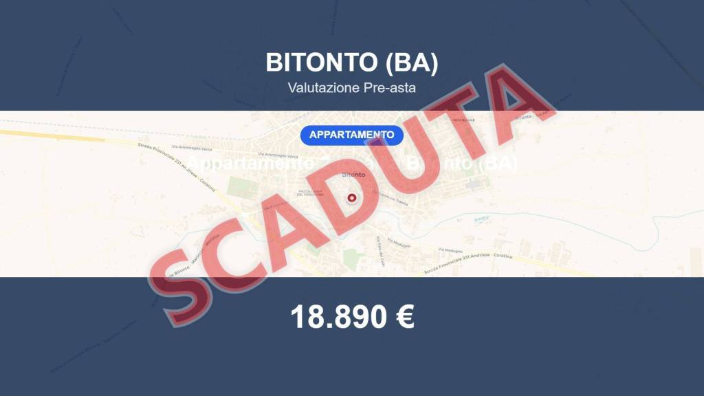 appartamento in vendita a Bitonto in zona Borgo Antico