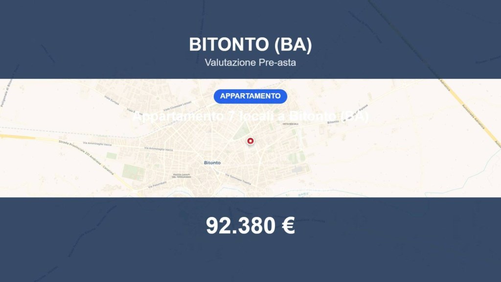 appartamento in vendita a Bitonto