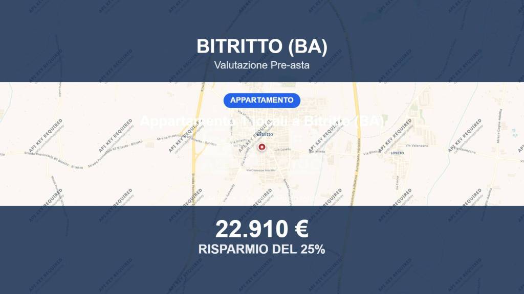 appartamento in vendita a Bitritto