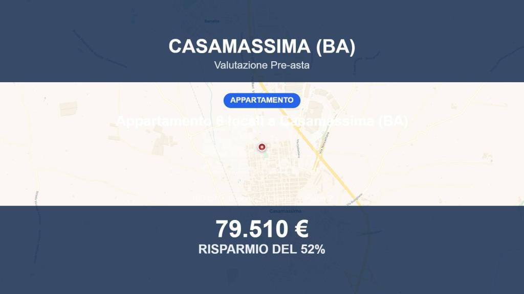 appartamento in vendita a Casamassima