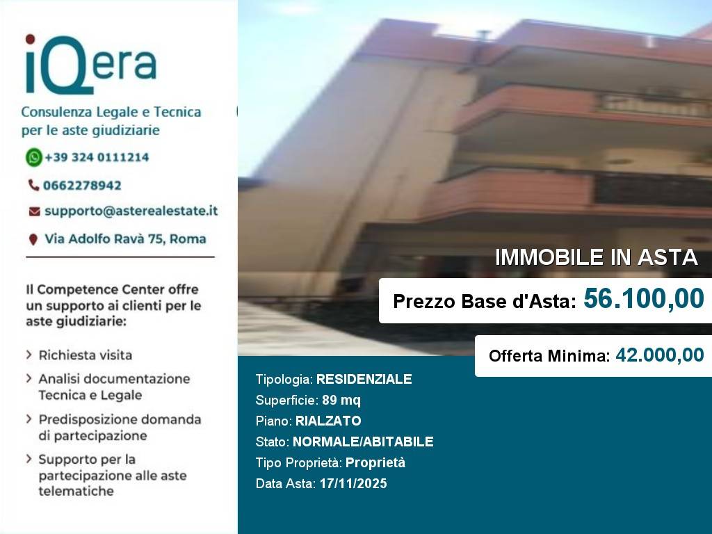 appartamento in vendita a Cassano delle Murge