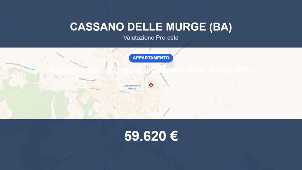 appartamento in vendita a Cassano delle Murge