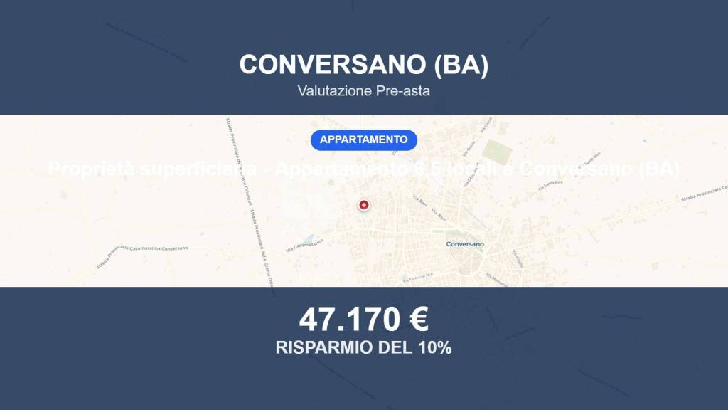 appartamento in vendita a Conversano
