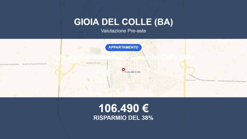 appartamento in vendita a Gioia del Colle