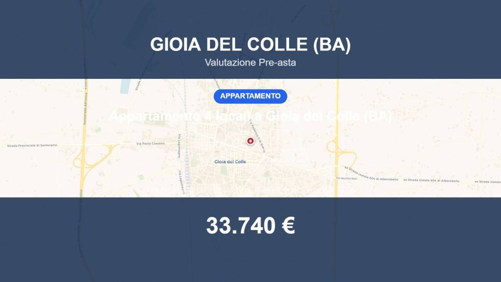 appartamento in vendita a Gioia del Colle