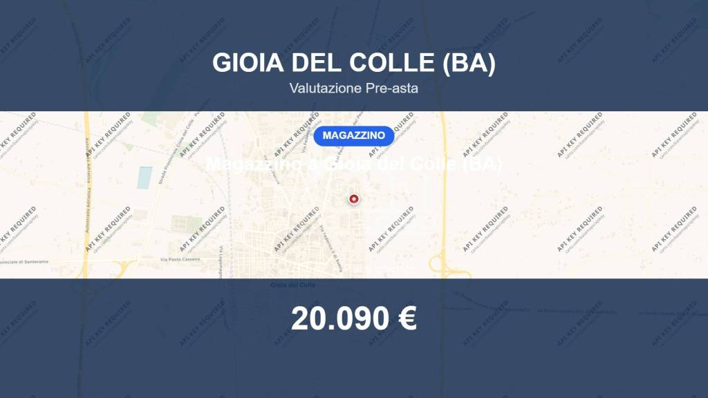 locale di sgombero in vendita a Gioia del Colle
