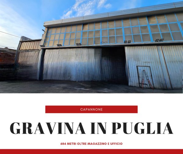capannone in vendita a Gravina in Puglia