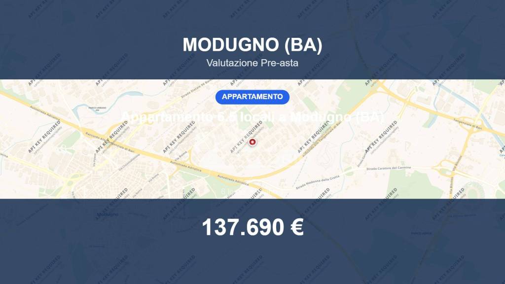 appartamento in vendita a Modugno