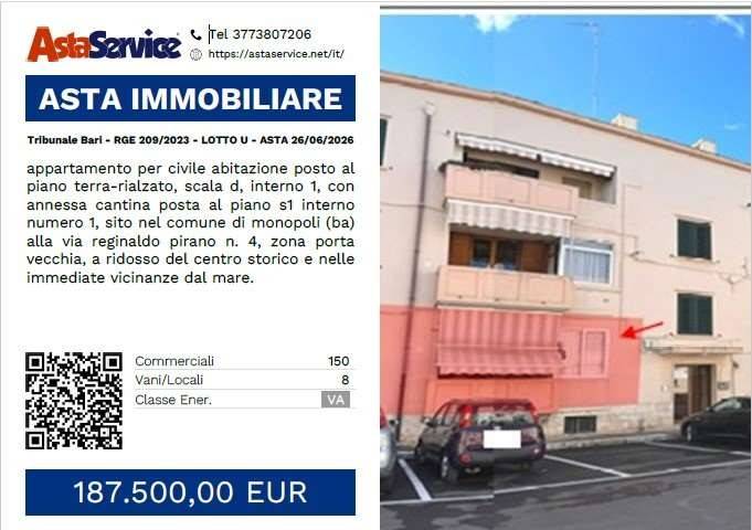 appartamento in vendita a Monopoli in zona Centro Storico