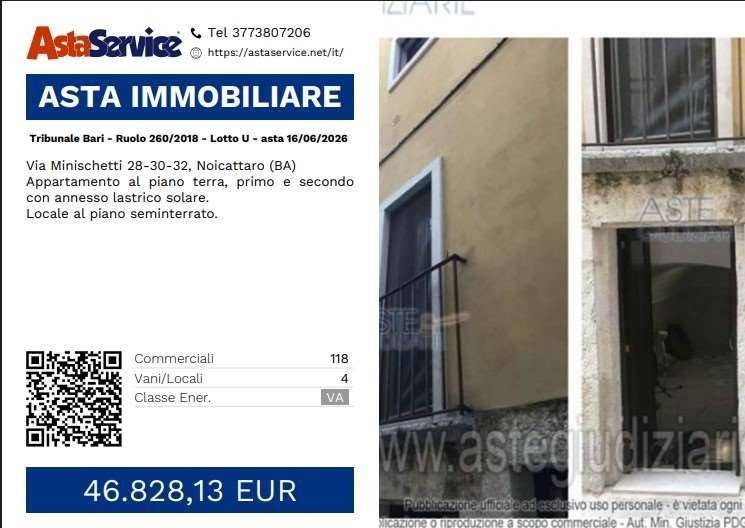 appartamento in vendita a Noicattaro