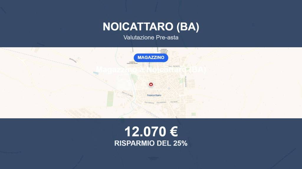 locale commerciale in vendita a Noicattaro